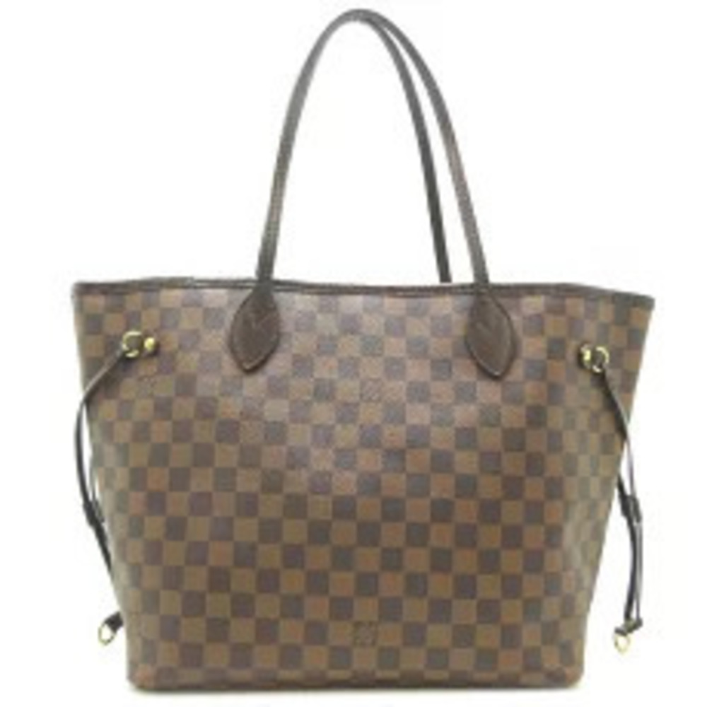 Louis Vuitton Brown Bag Ebene Neverfull Tote Damier